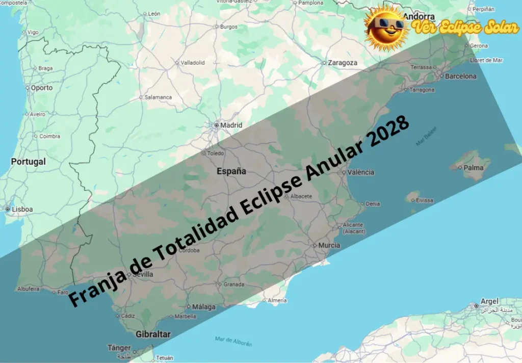 eclipse anular en España 2028 del trío de eclipses solares en España