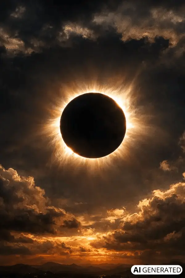 Cielo oscureciéndose durante un eclipse solar total en España