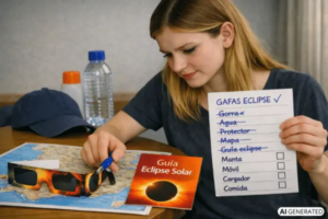 Checklist para el eclipse solar 2026: todo listo antes del 12 agosto